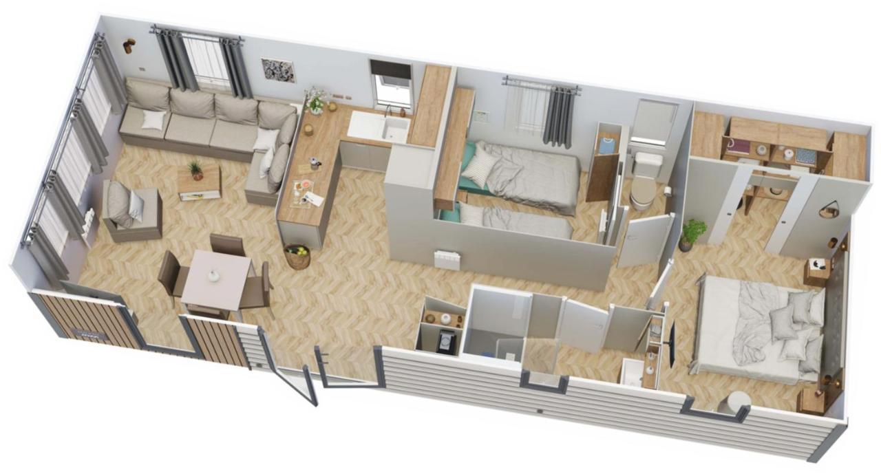 Grand Mobile-Home 45M2 Au Calme Et Au Bord De Mer Saint-Brévin-les-Pins Eksteriør bilde